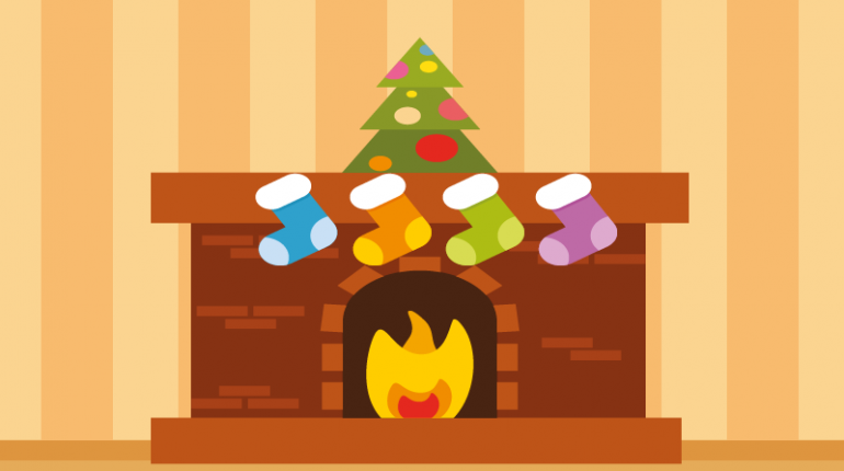A fireplace for Christmas