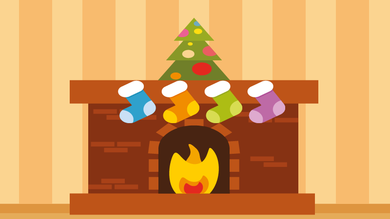 A fireplace for Christmas